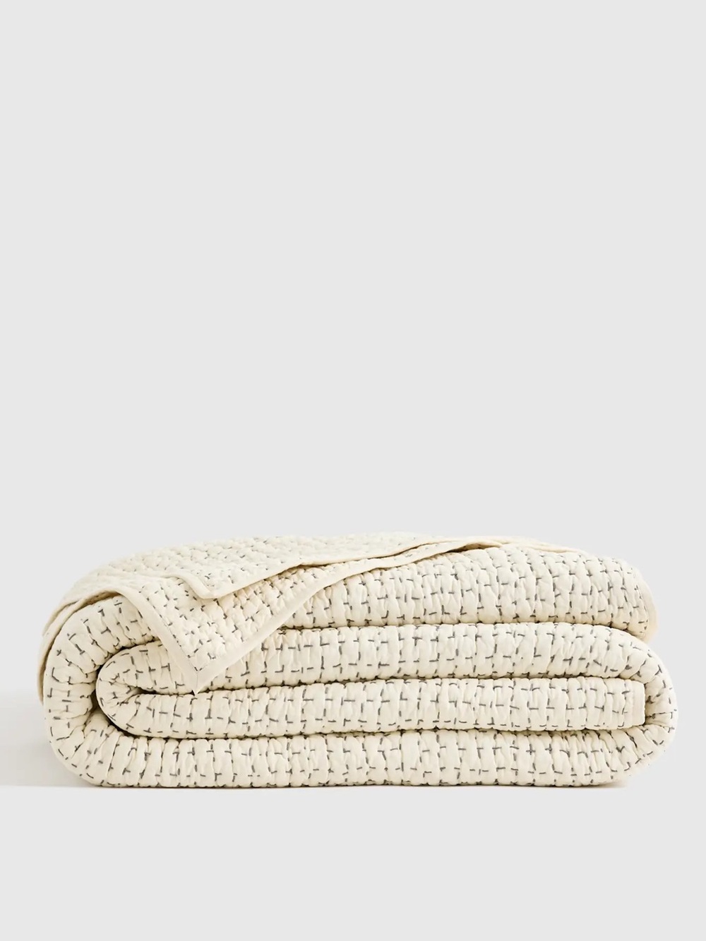 Quince Organic Cotton Hand Stitched Quilt Undyed